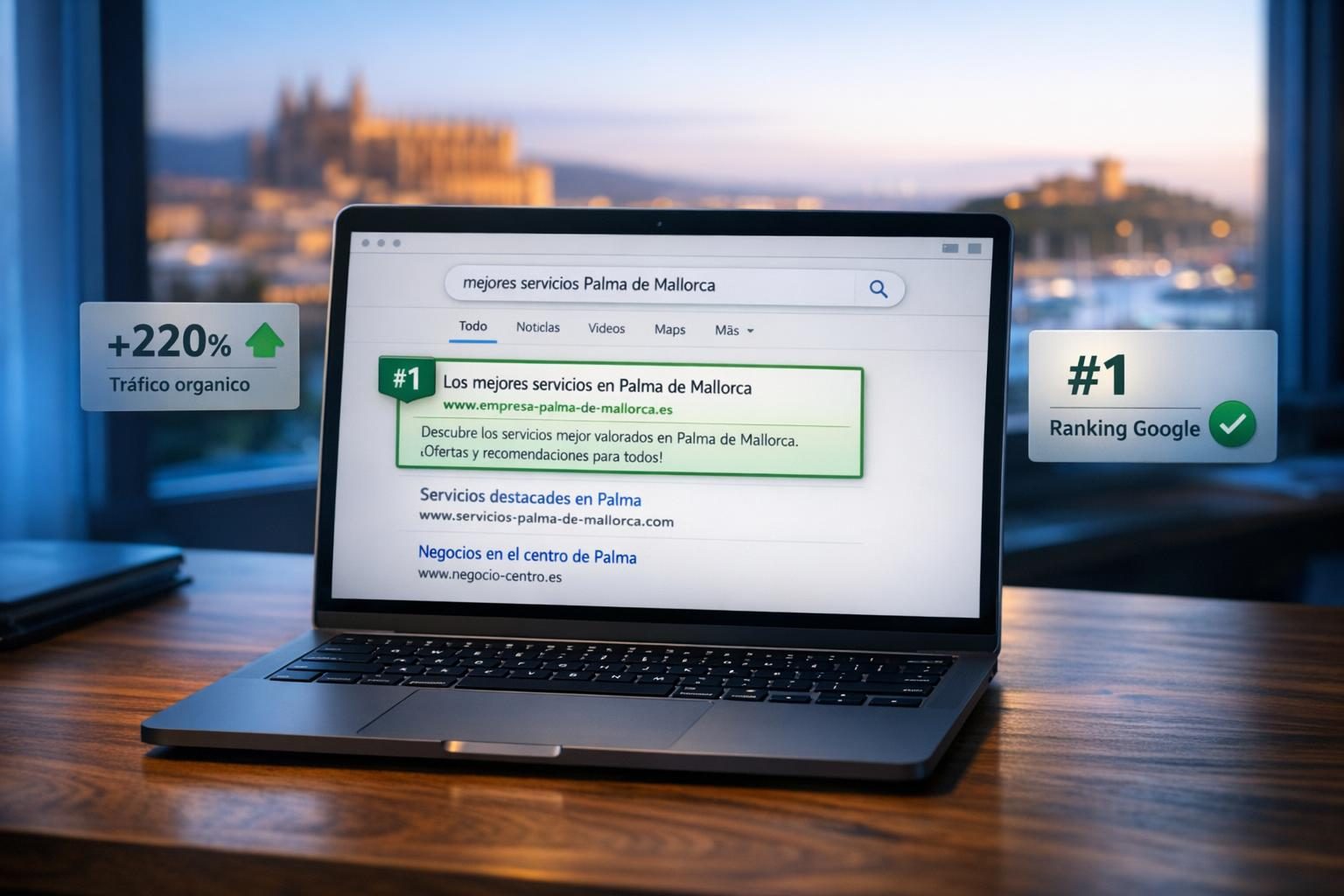 SEO en Palma de Mallorca — Ranking #1 en Google para "mejores abogados Palma de Mallorca"